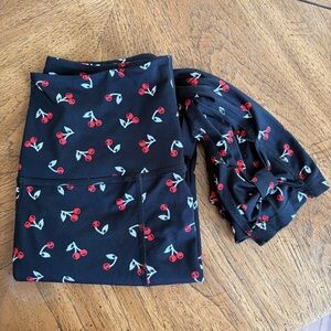 Kate Spade cherry leggings